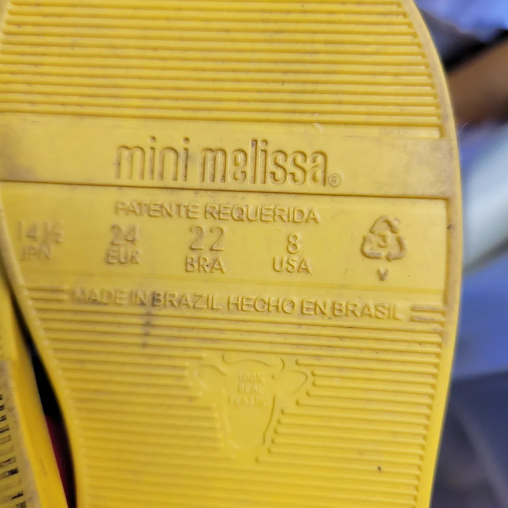 Mini Melissa‎ X Disney Mickey Mouse Collab Sandals Unisex Size 8